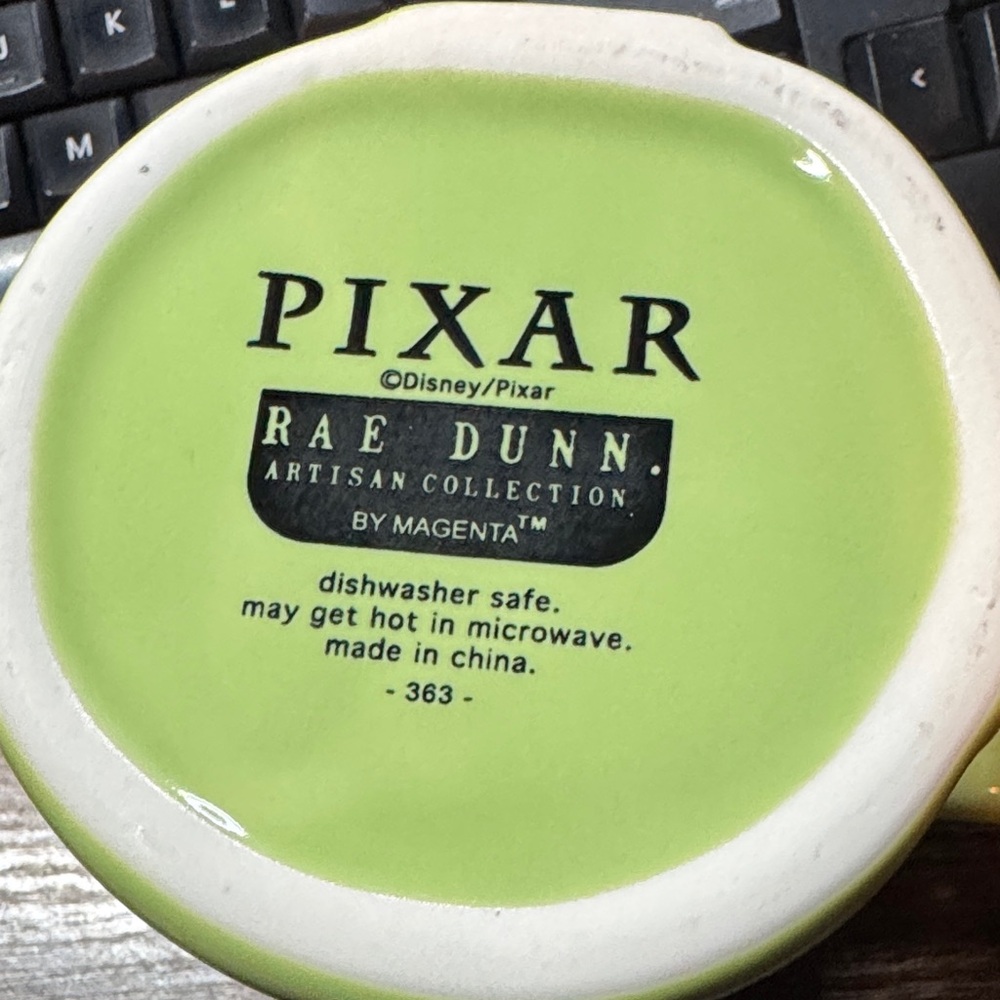 Rae Dunn/Pixar Green Alien Graphic Ceramic Mug - Toy Story Inspired - Picture 5 of 5